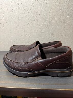 Rockport Men's Brown Leather Slip-On Loafers size 11